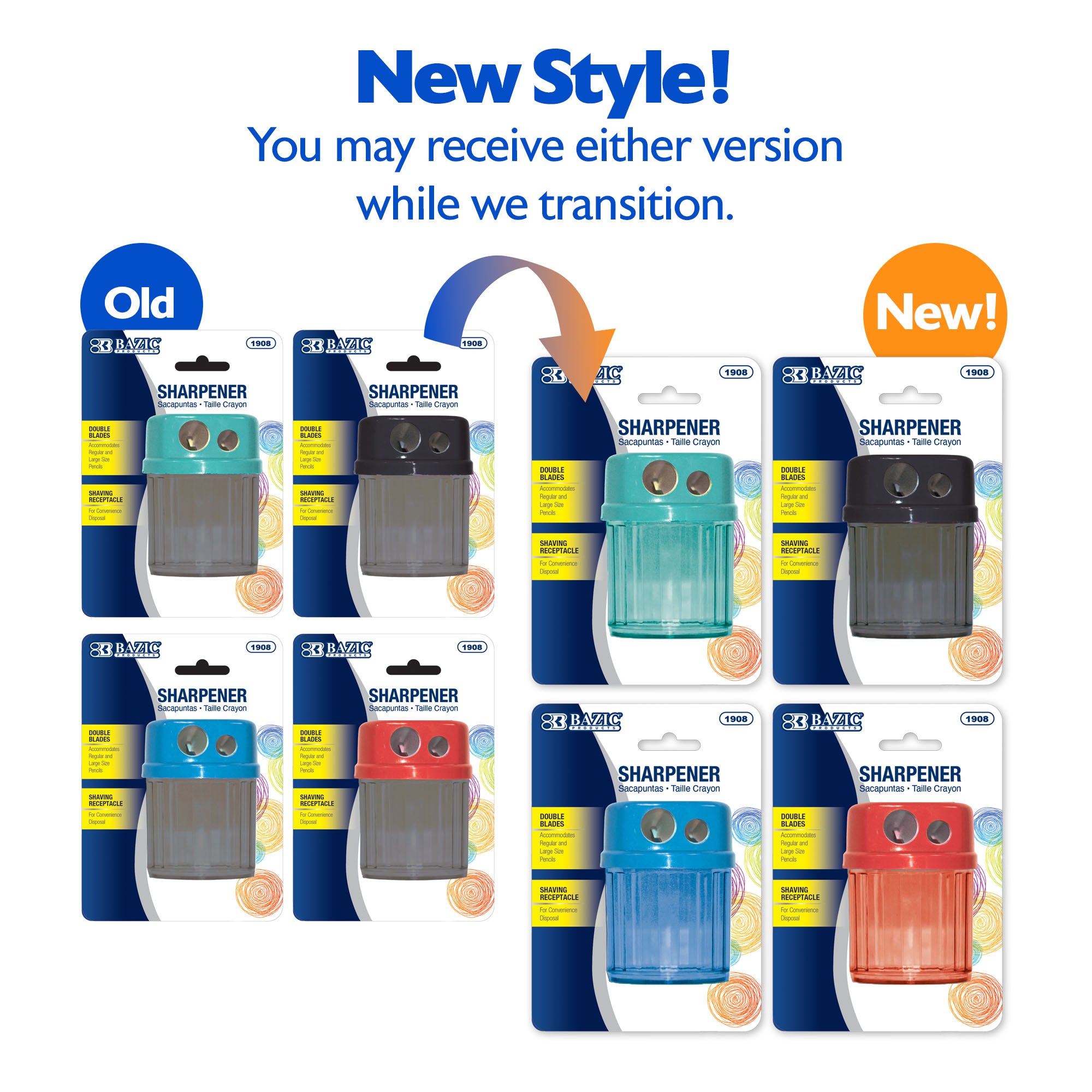 Owen Dual Hole Sharpener w/ Round Receptacle