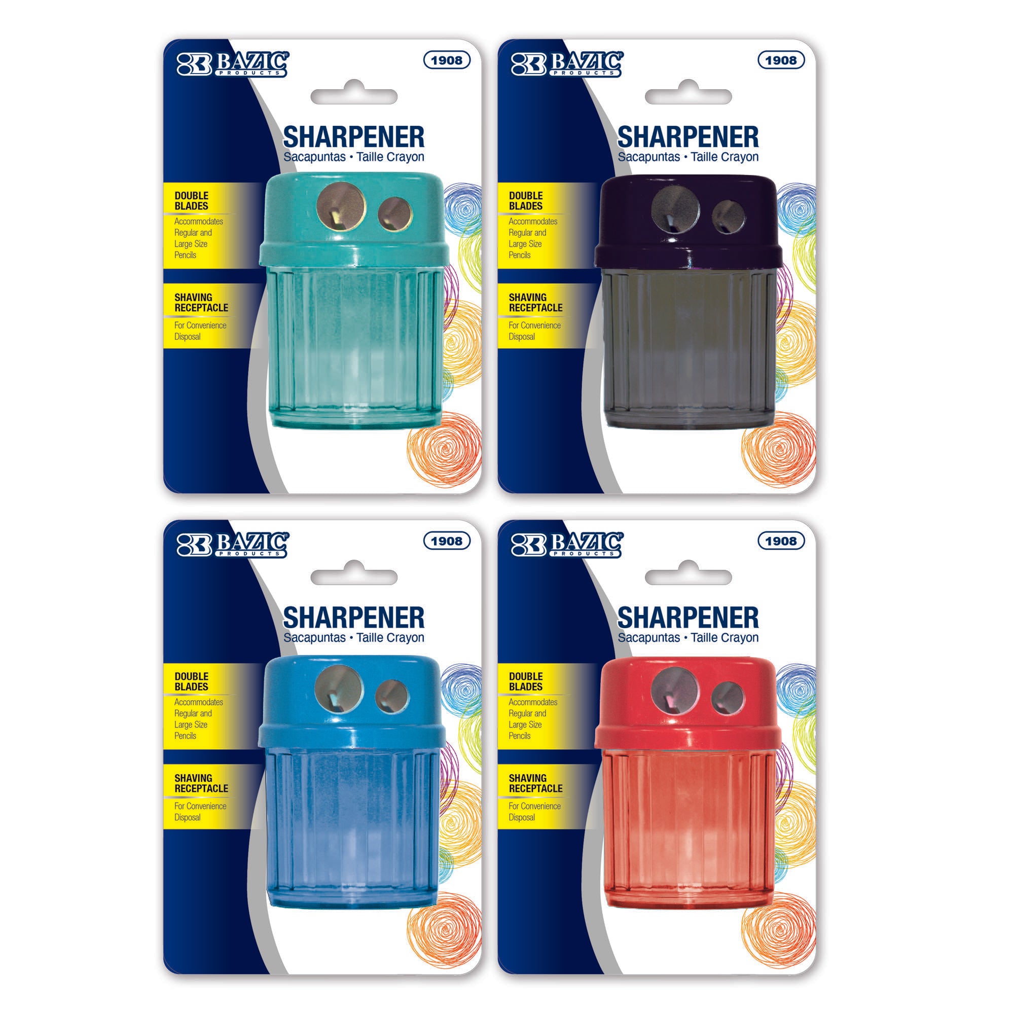 Owen Dual Hole Sharpener w/ Round Receptacle