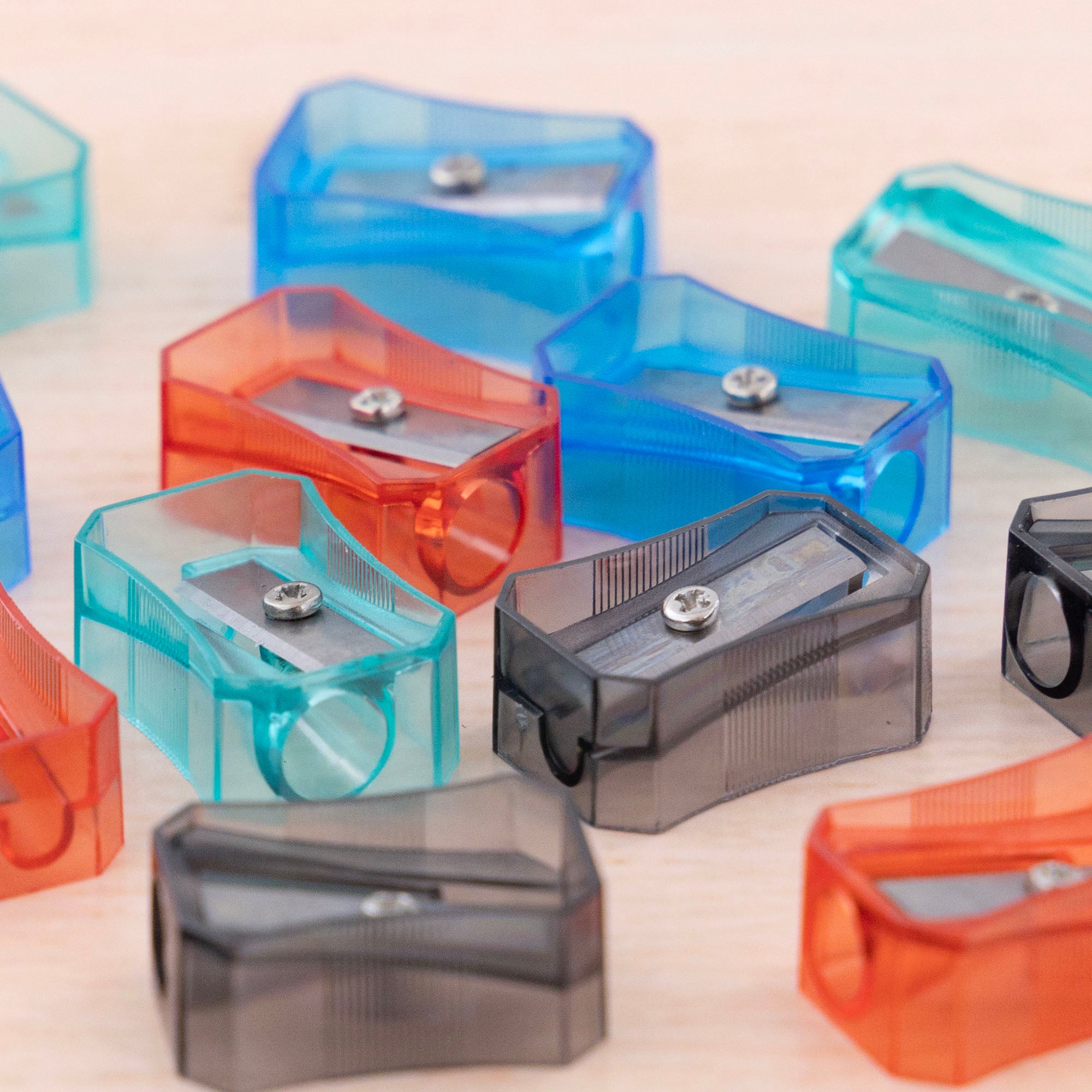 Felix Square Transparent Pencil Sharpener (12/Pack)