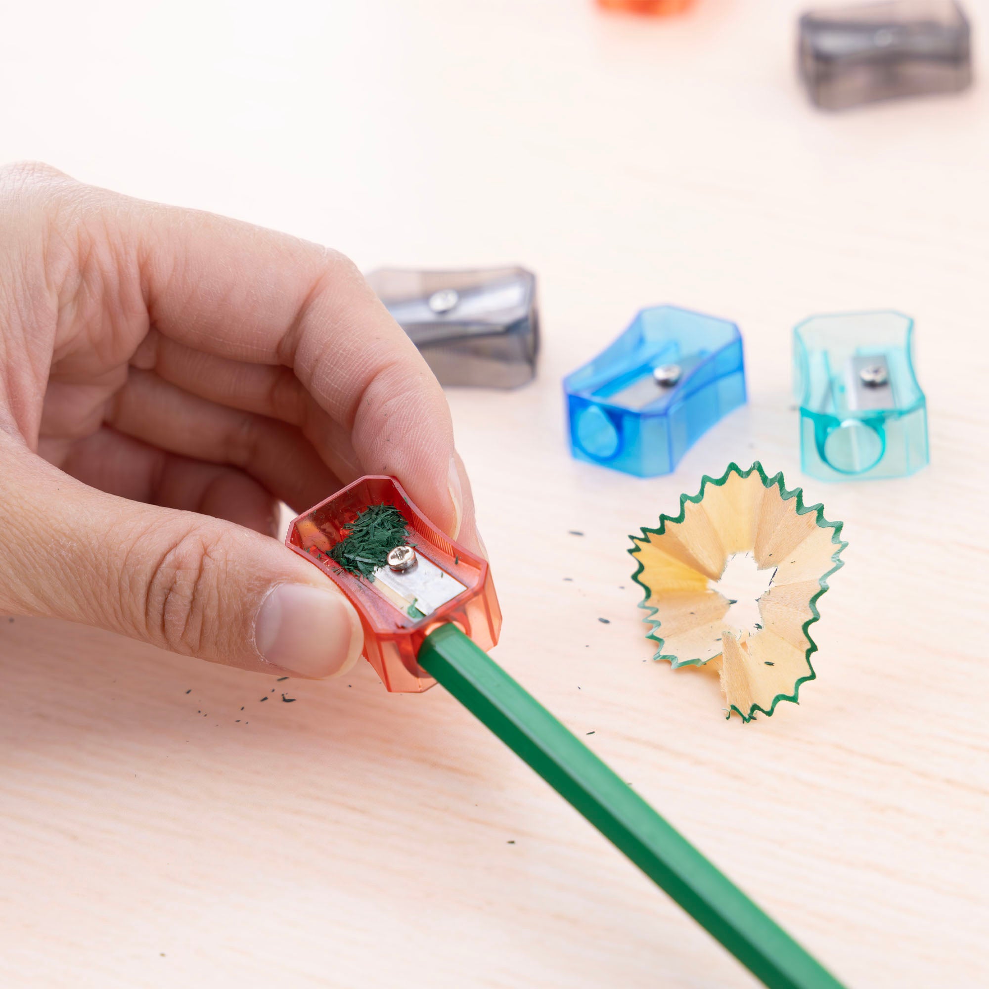 Felix Square Transparent Pencil Sharpener (12/Pack)