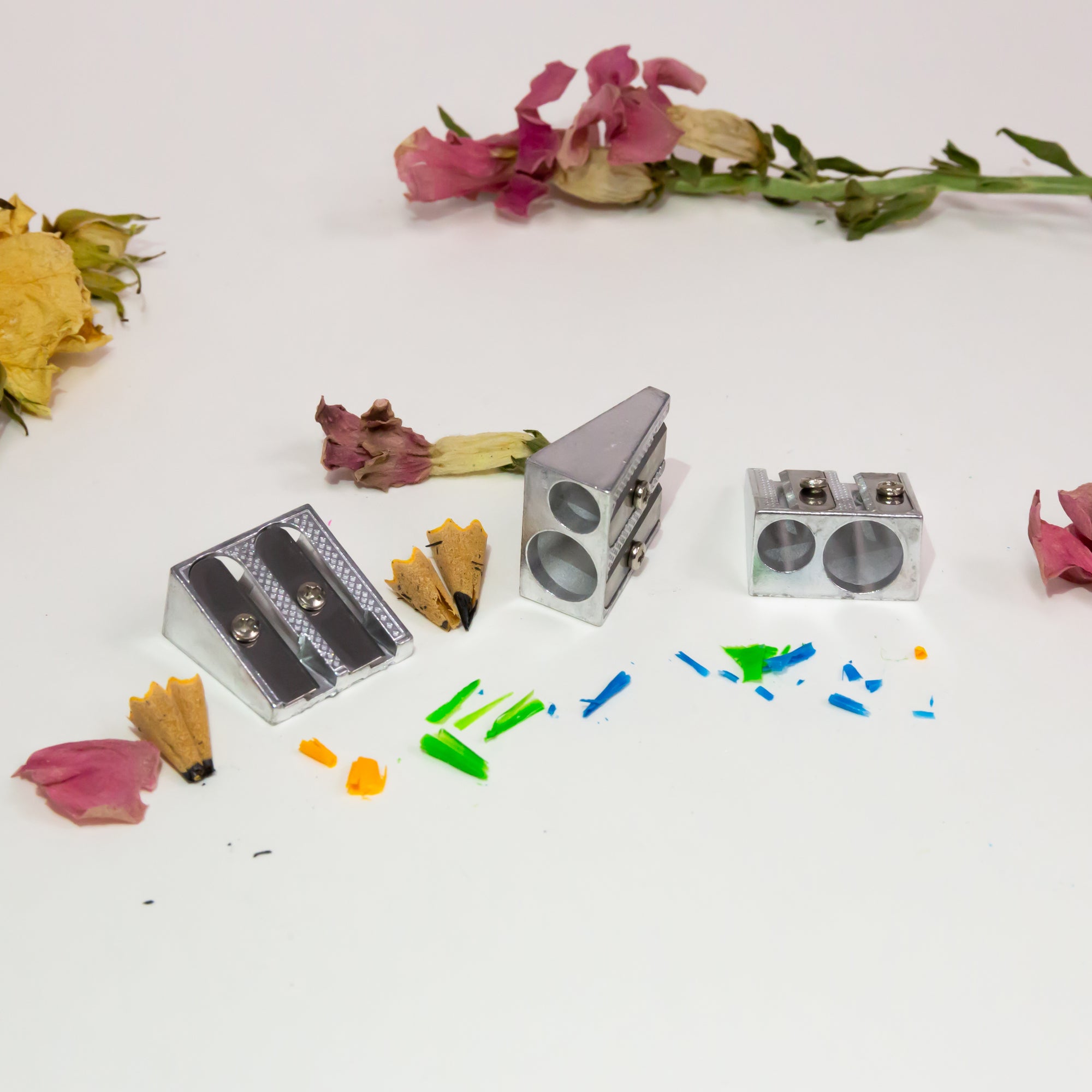 Dual Hole Metal Pencil Sharpener (3/Pack)