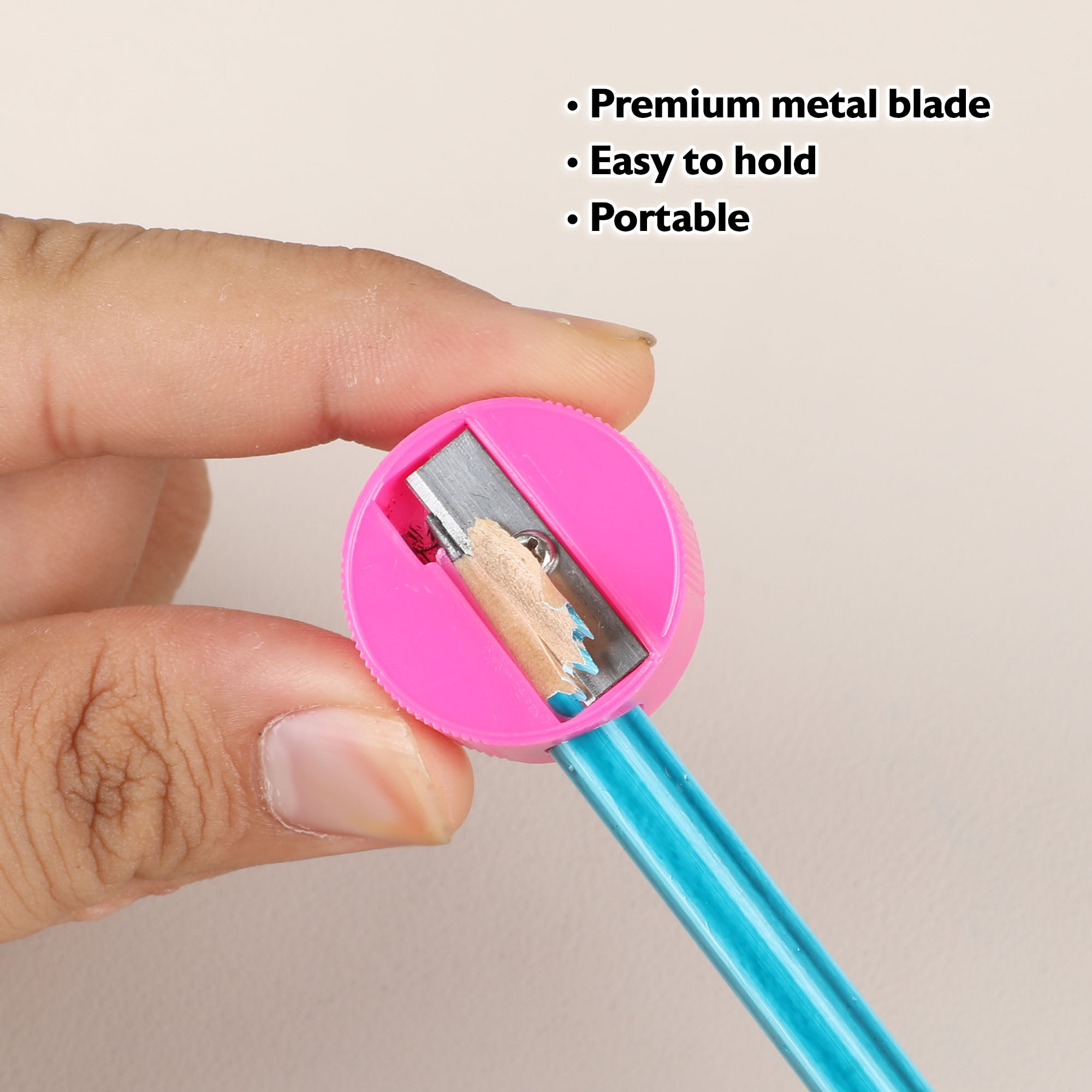 Luna Round Pencil Sharpener (12/Pack)