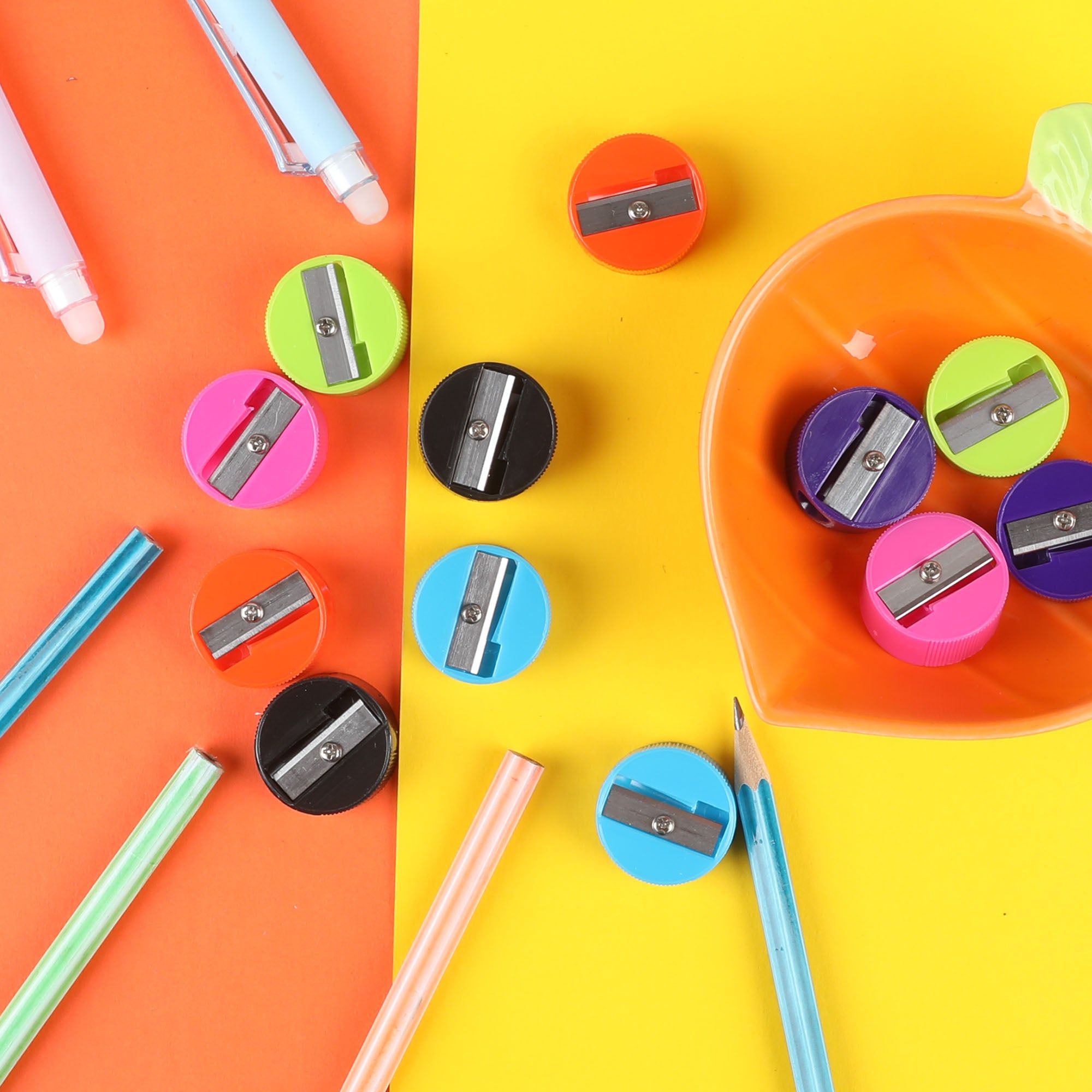 Luna Round Pencil Sharpener (12/Pack)