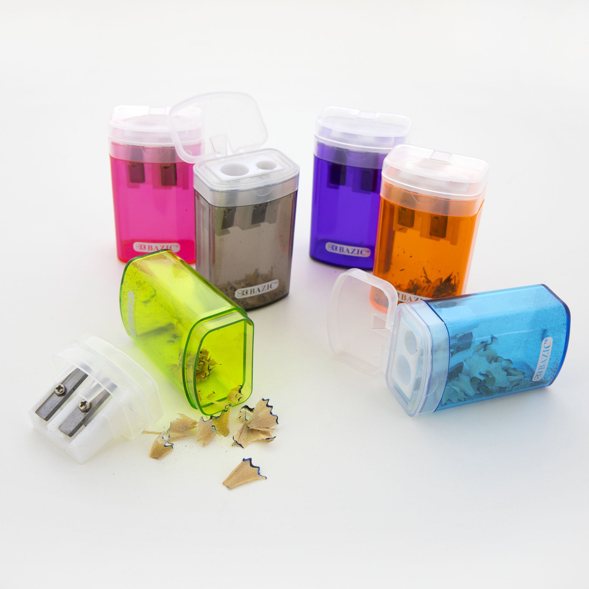 Victor Dual Hole Sharpener w/ Lid & Receptacle (BULK)