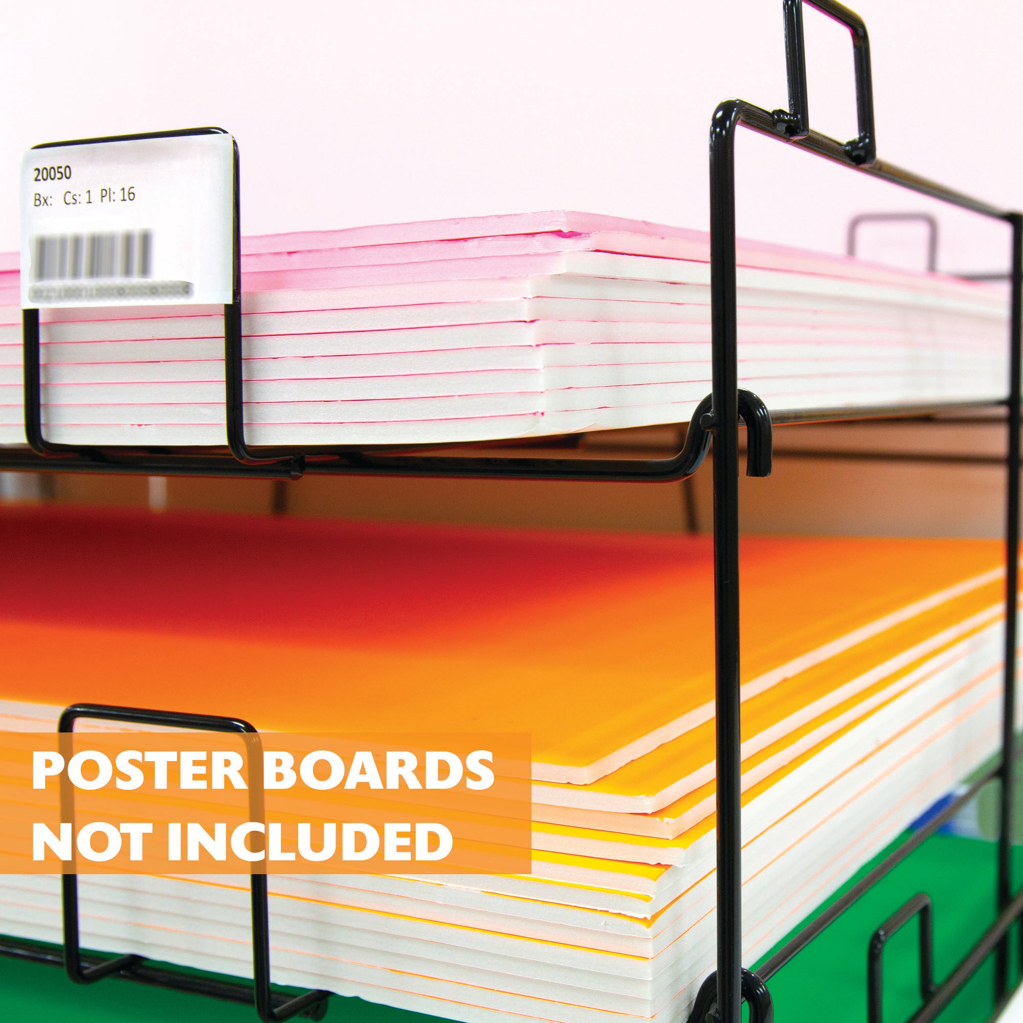 20" X 30" 10-Slots Foam Board Display Rack