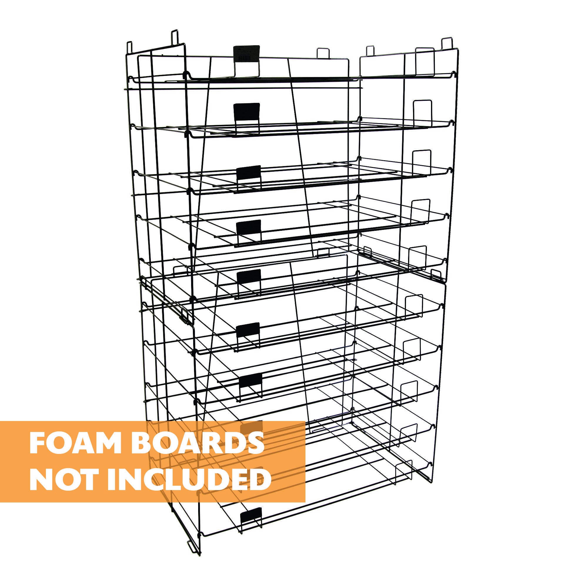 20" X 30" 10-Slots Foam Board Display Rack