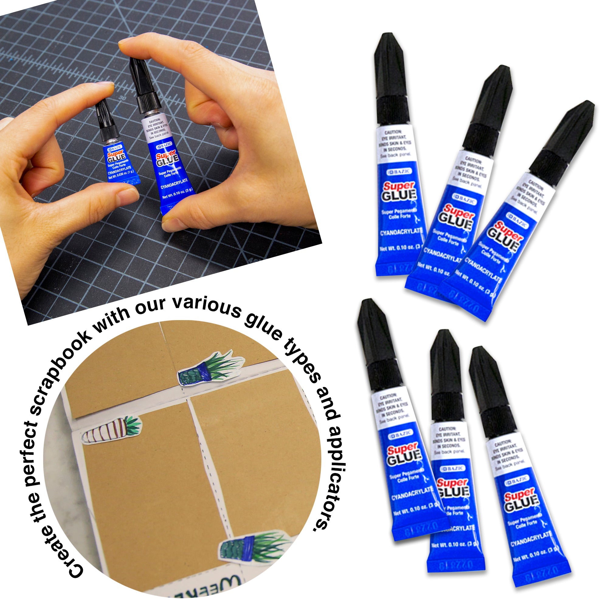 0.10 oz (3g) Super Glue (4/Pack)