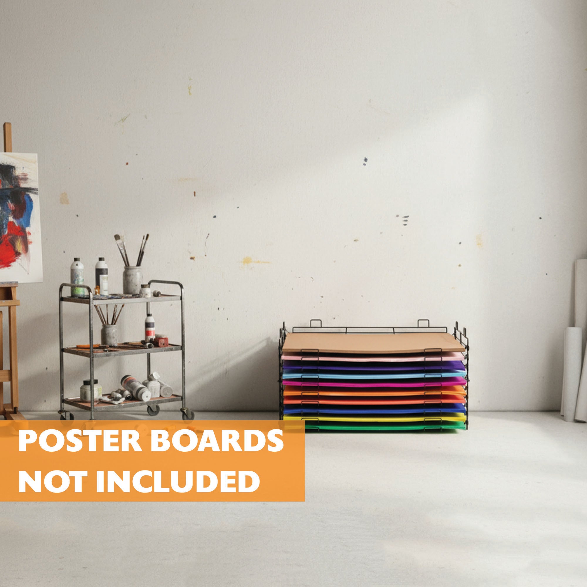 22" X 28" 10-Slots Poster Board Display Rack