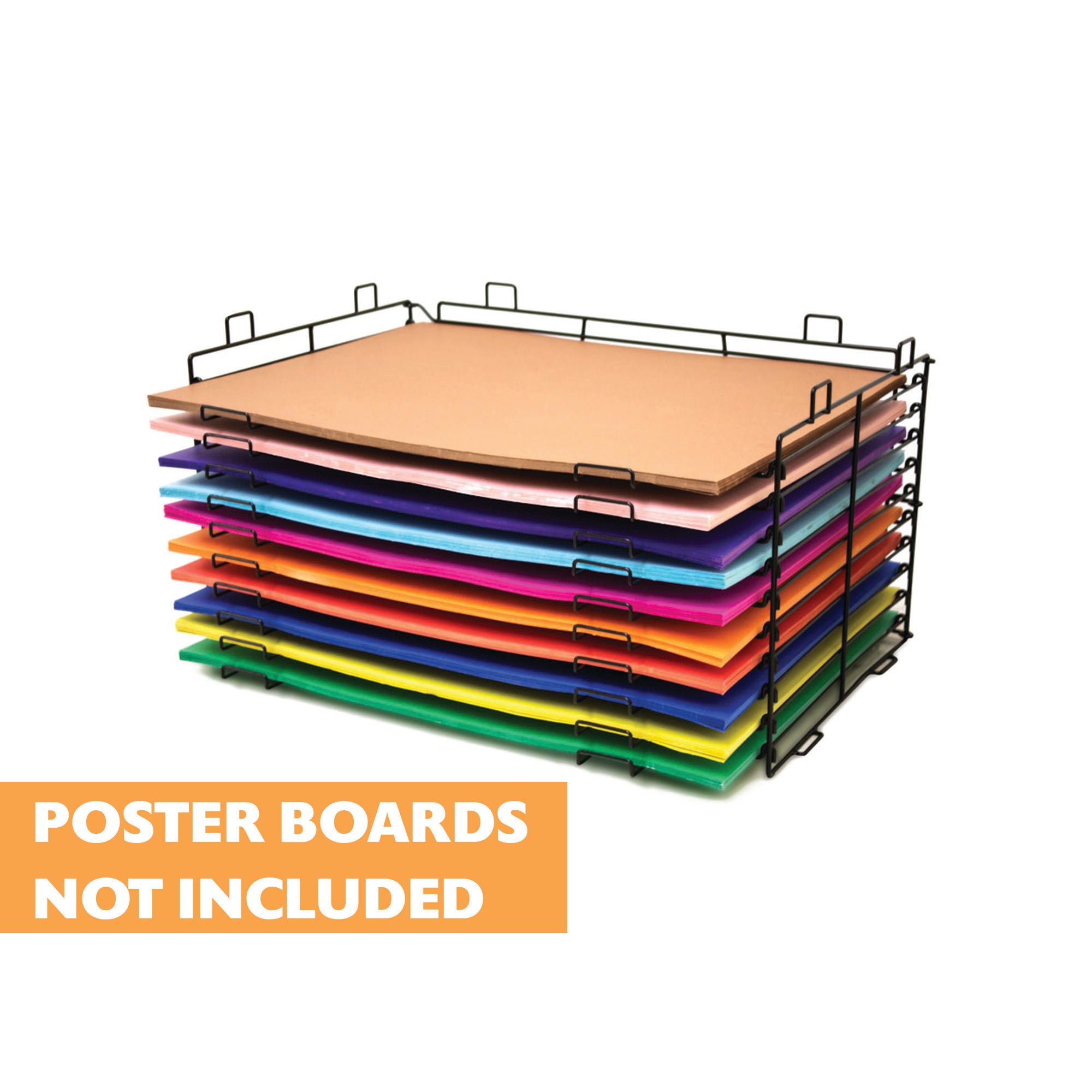 22" X 28" 10-Slots Poster Board Display Rack