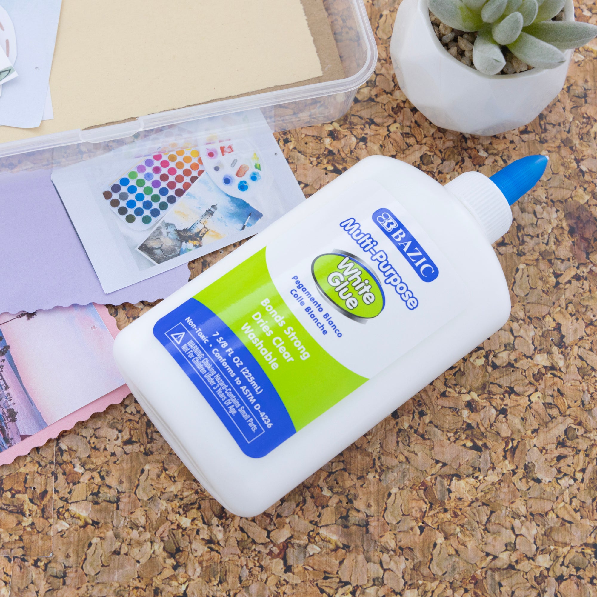 7 5/8 FL OZ (225 mL) Jumbo Washable White Glue