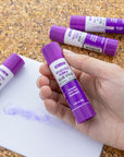 Glue Stick Washable Disappearing Purple 0.28 oz (8g)(4/Pack)