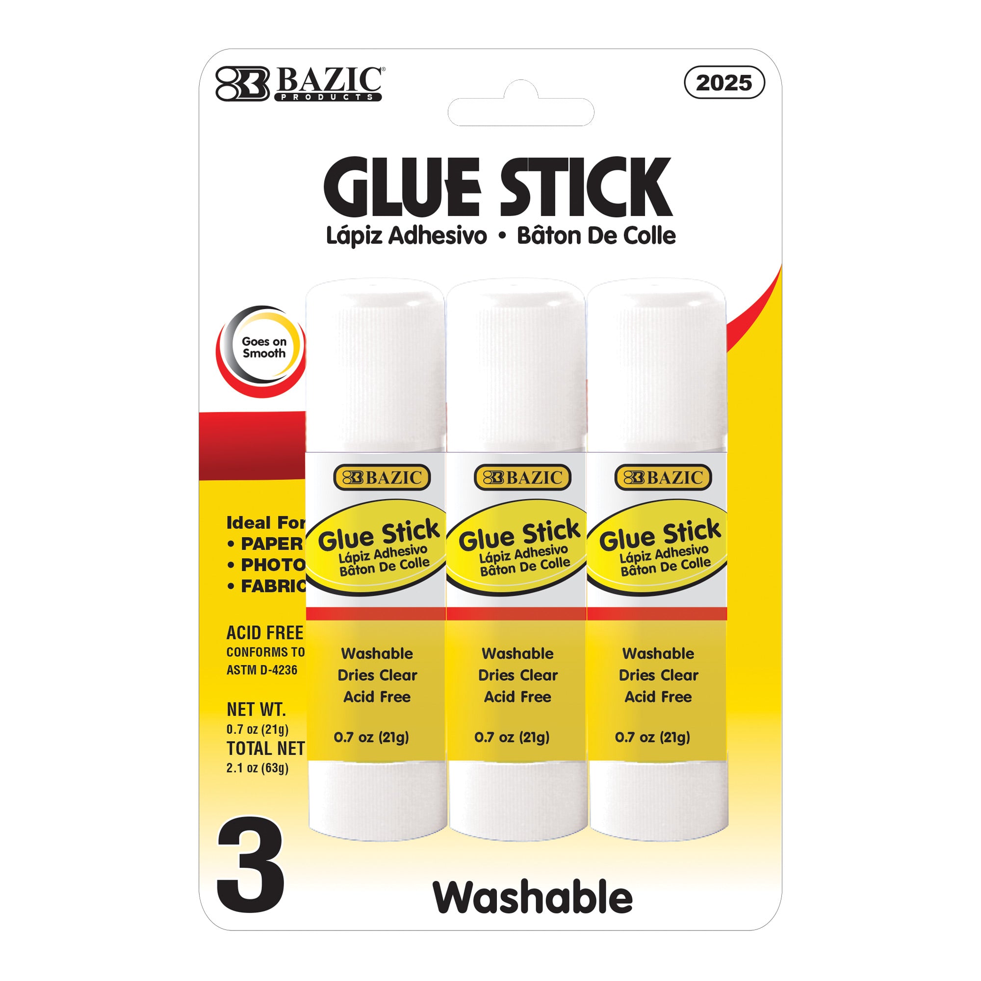 0.7 oz (21g) Glue Stick (3/Pack)