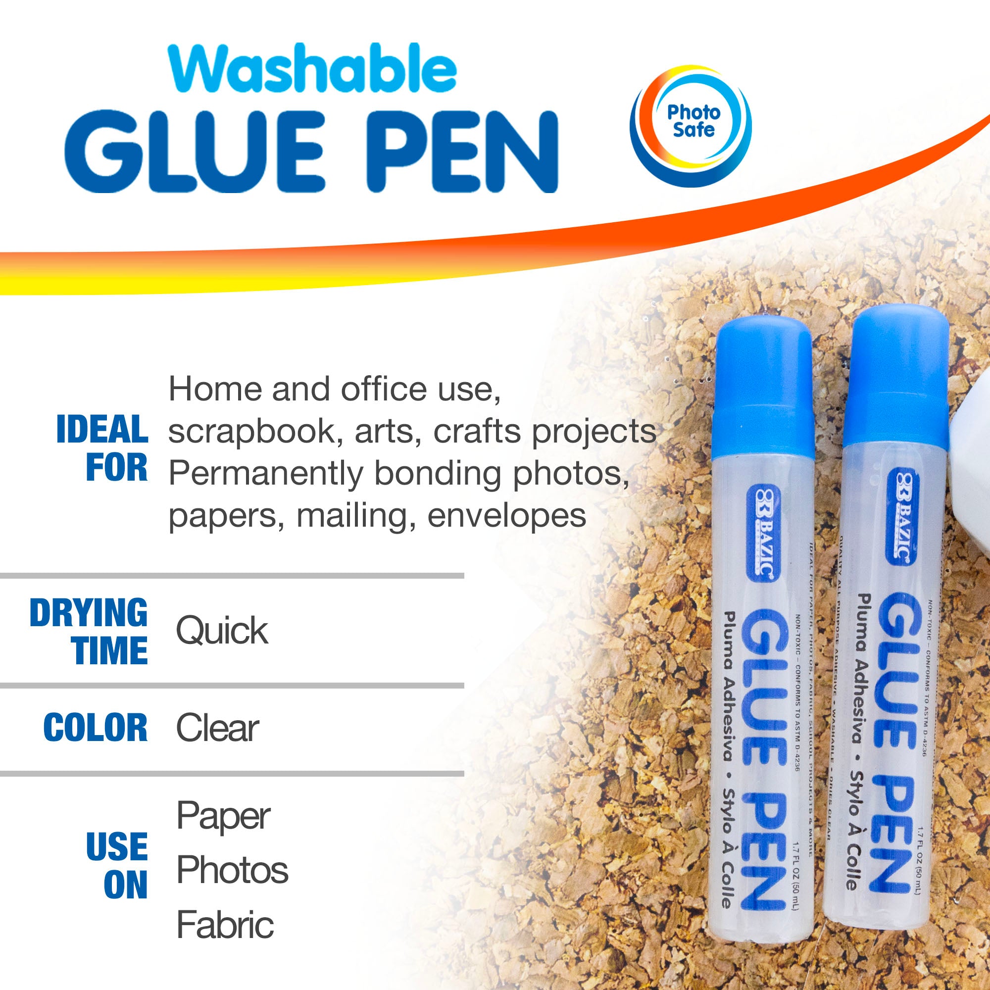 1.7 FL OZ (50 mL) Glue Pen (2/Pack)