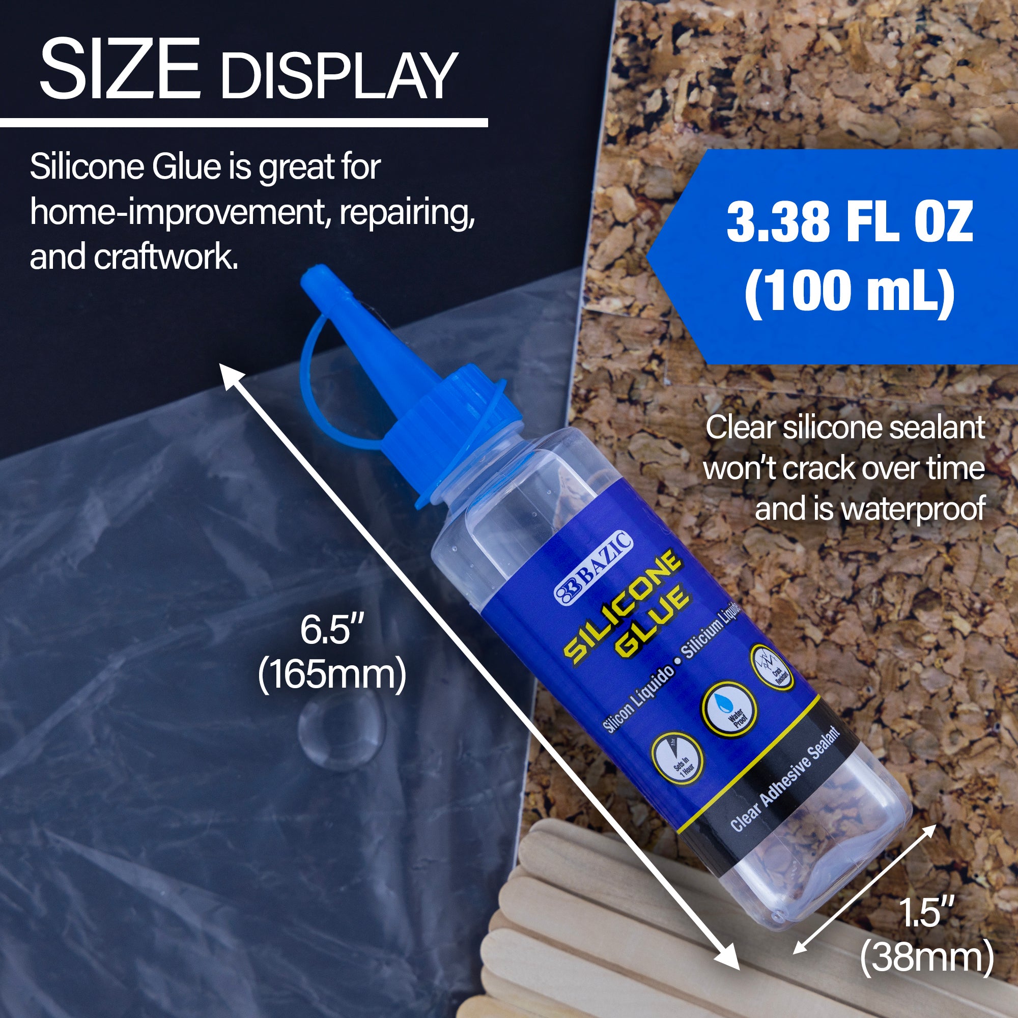 3.38 FL OZ (100 mL) Silicone Glue