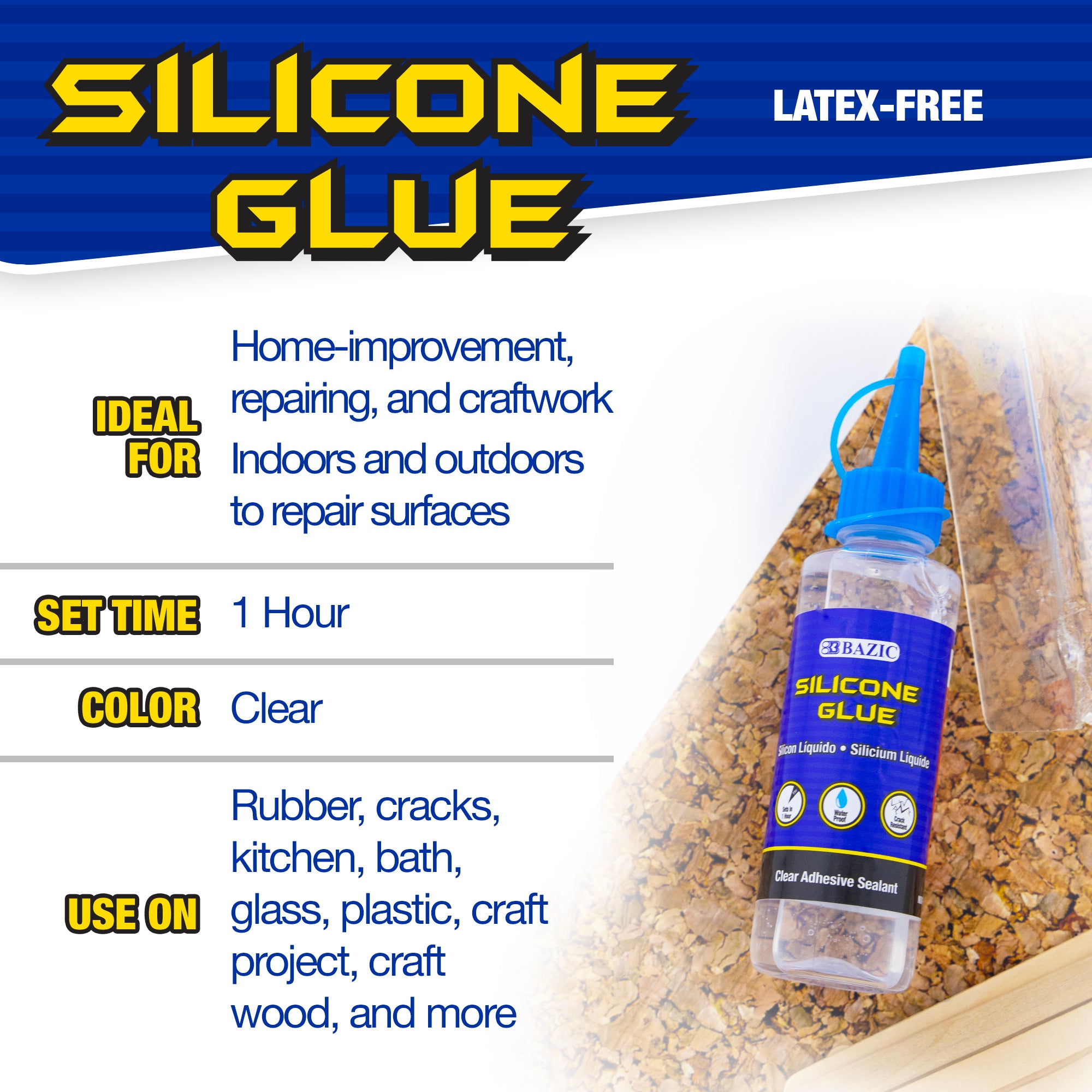 3.38 FL OZ (100 mL) Silicone Glue