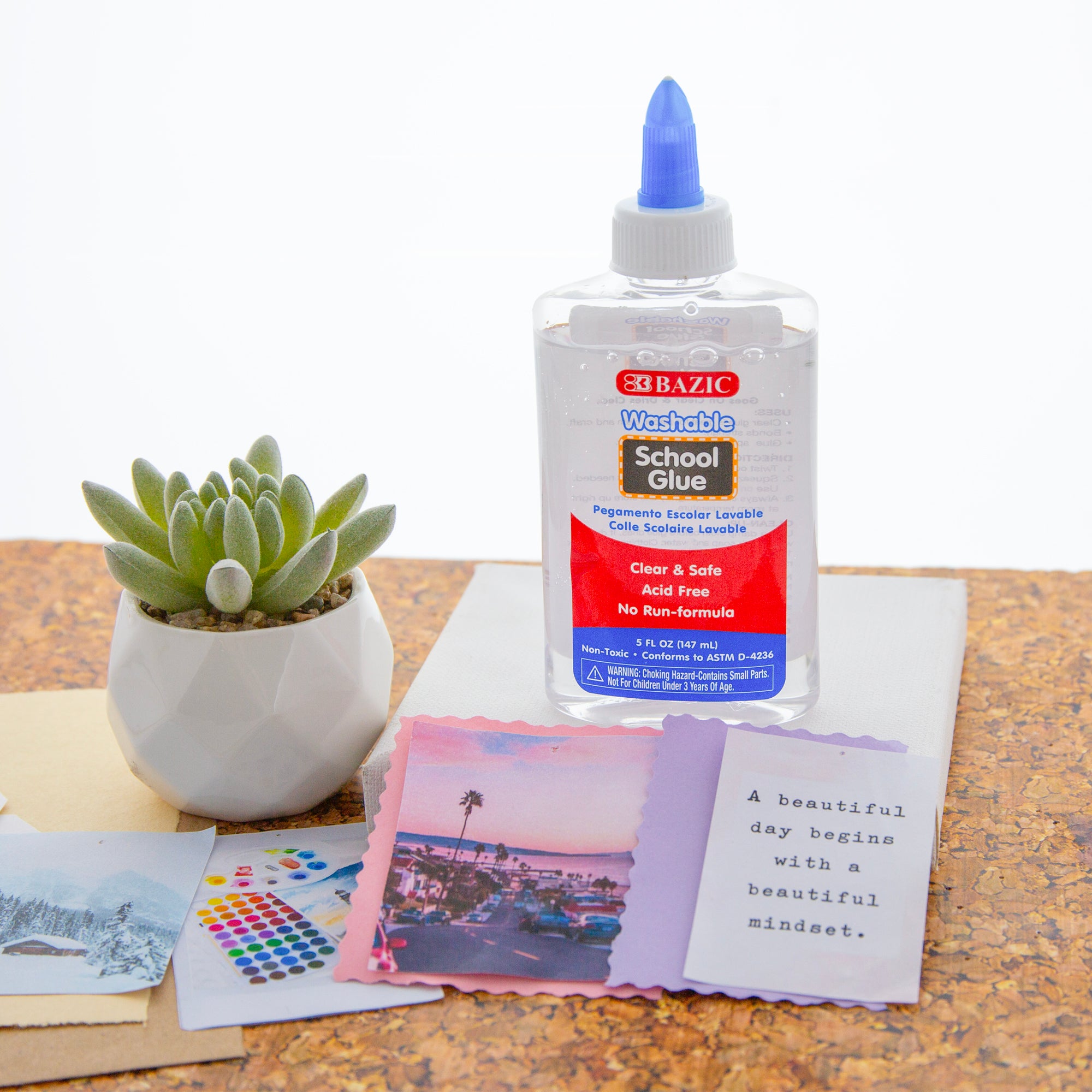 5 FL OZ (147 mL) Washable Clear School Glue
