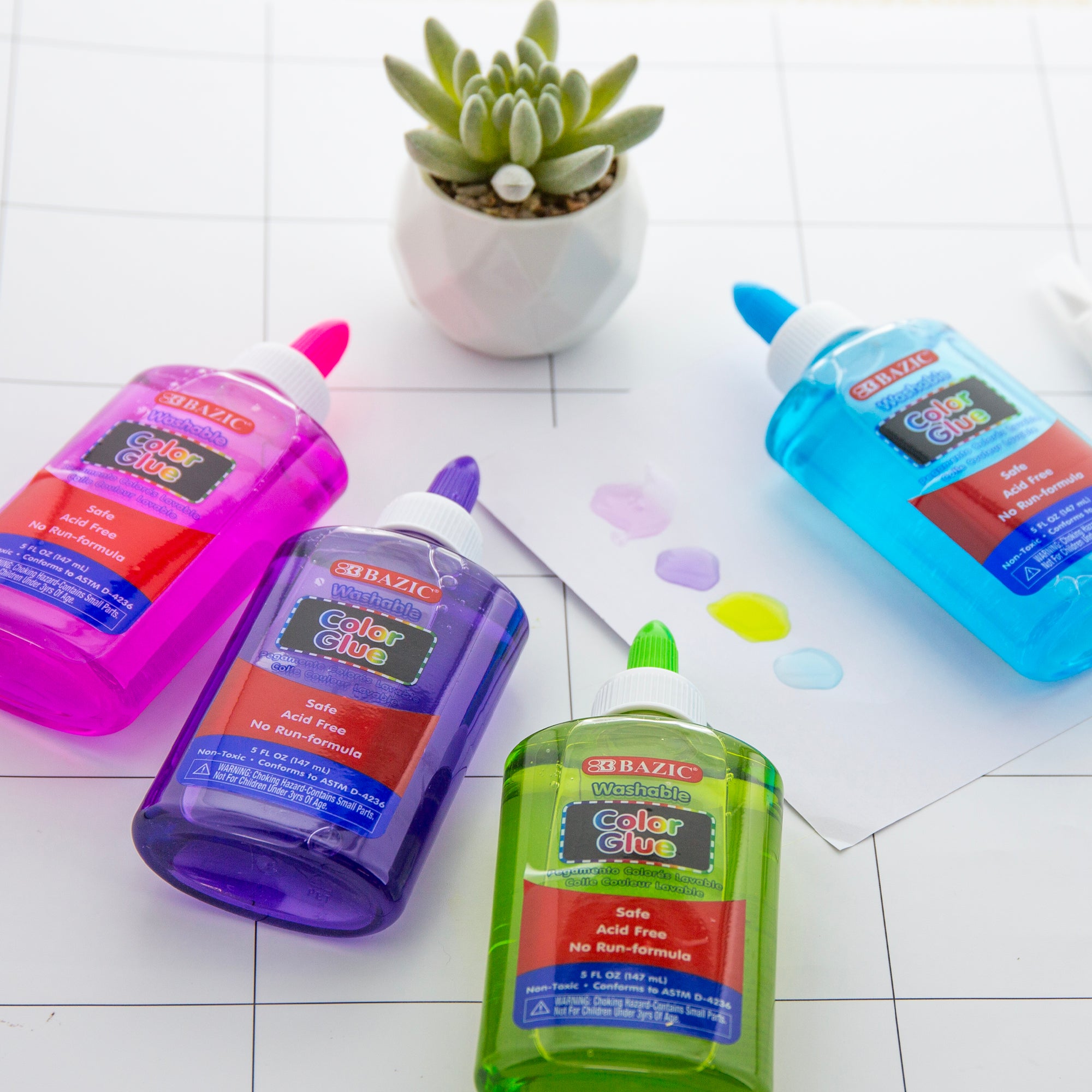 5 FL OZ (147 mL) Washable Clear Color School Glue