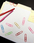 Jumbo (50mm) Color Paper Clips (100/Pack)