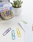 Jumbo (50mm) Color Paper Clips (100/Pack)