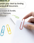 Jumbo (50mm) Color Paper Clips (100/Pack)