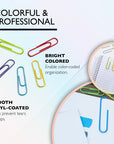 Jumbo (50mm) Color Paper Clips (100/Pack)