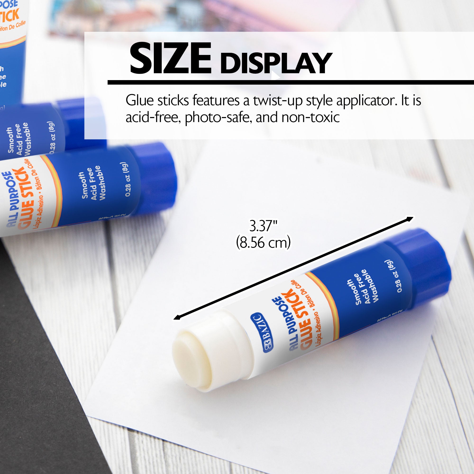 0.28 oz (8g) Premium Glue Stick (4/Pack)