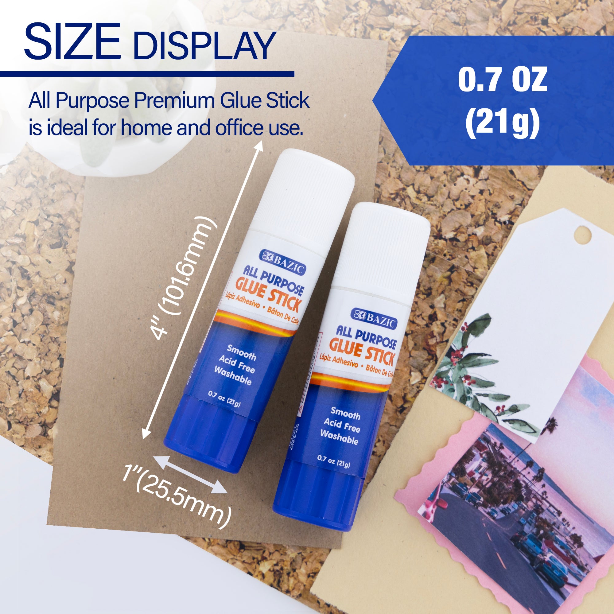 0.7 oz (21g) Premium Glue Stick (2/Pack)