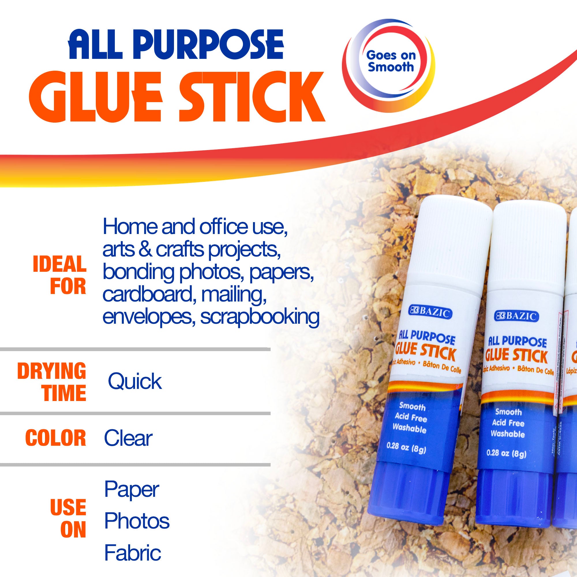 0.28 oz (8g) Premium Glue Stick