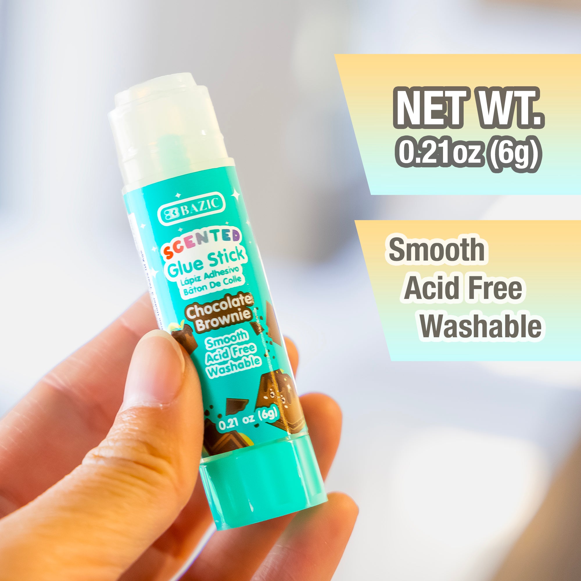 0.21 oz (6g) 4 Washable Scented Glue Stick