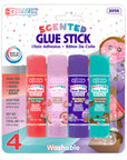 0.21 oz (6g) 4 Washable Scented Glue Stick