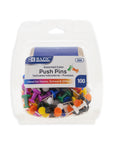 Assorted Color Push Pins (100/Pack)