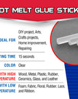 Hot Melt Glue Sticks Dual Temp. Mini 3.9" x 0.27" (100/Box)