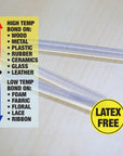 Hot Melt Glue Sticks Dual Temp. Mini 3.9" x 0.27" (100/Box)