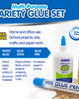 Assorted Glue Sets (3/Pack)