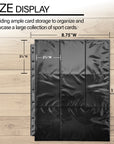 Side Loading 9-Pockets Double Sided Trading Card Holders (5/Pack)