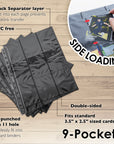 Side Loading 9-Pockets Double Sided Trading Card Holders (100/Pack)