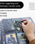 Side Loading 9-Pockets Double Sided Trading Card Holders (100/Pack)