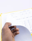 Yellow Color 2-Pockets Poly Portfolio w/ 3 Prongs