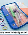 1" Assorted Color Metal Book Rings (10/Pack)