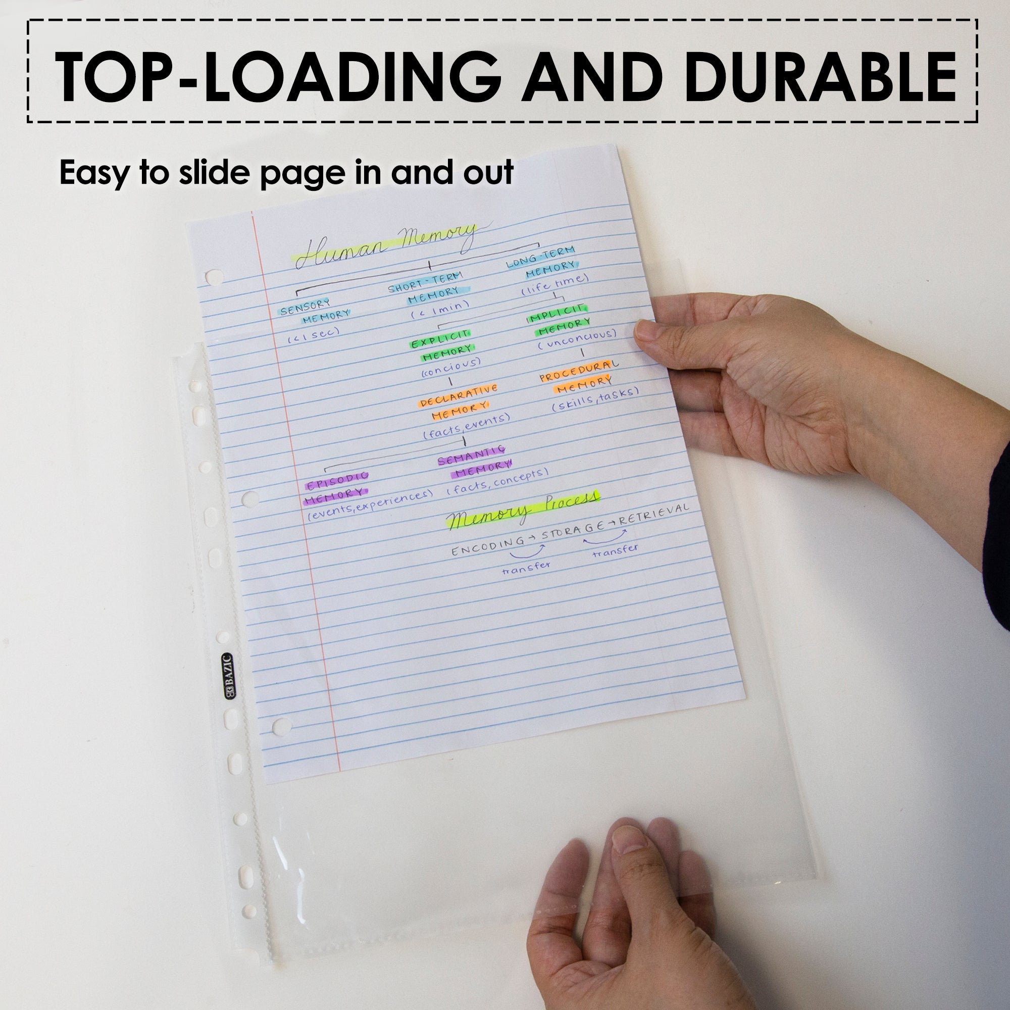 Standard Weight Top Loading Sheet Protectors (100/Box)
