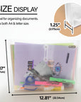 Clear Side Loading Letter Size String Envelope