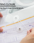 Clear Side Loading Letter Size String Envelope
