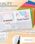Metallic Color 2-Pocket Portfolios