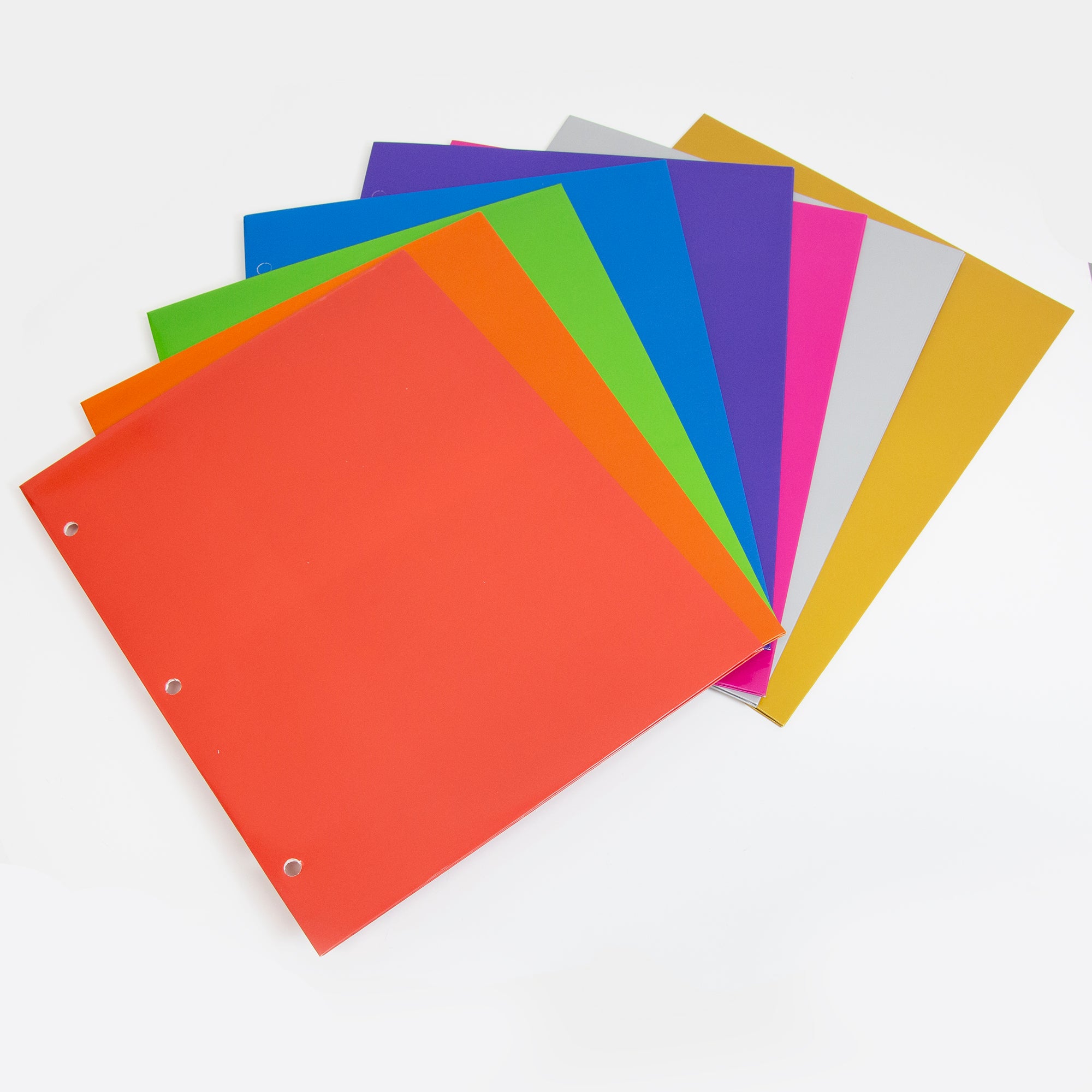 Metallic Color 2-Pocket Portfolios
