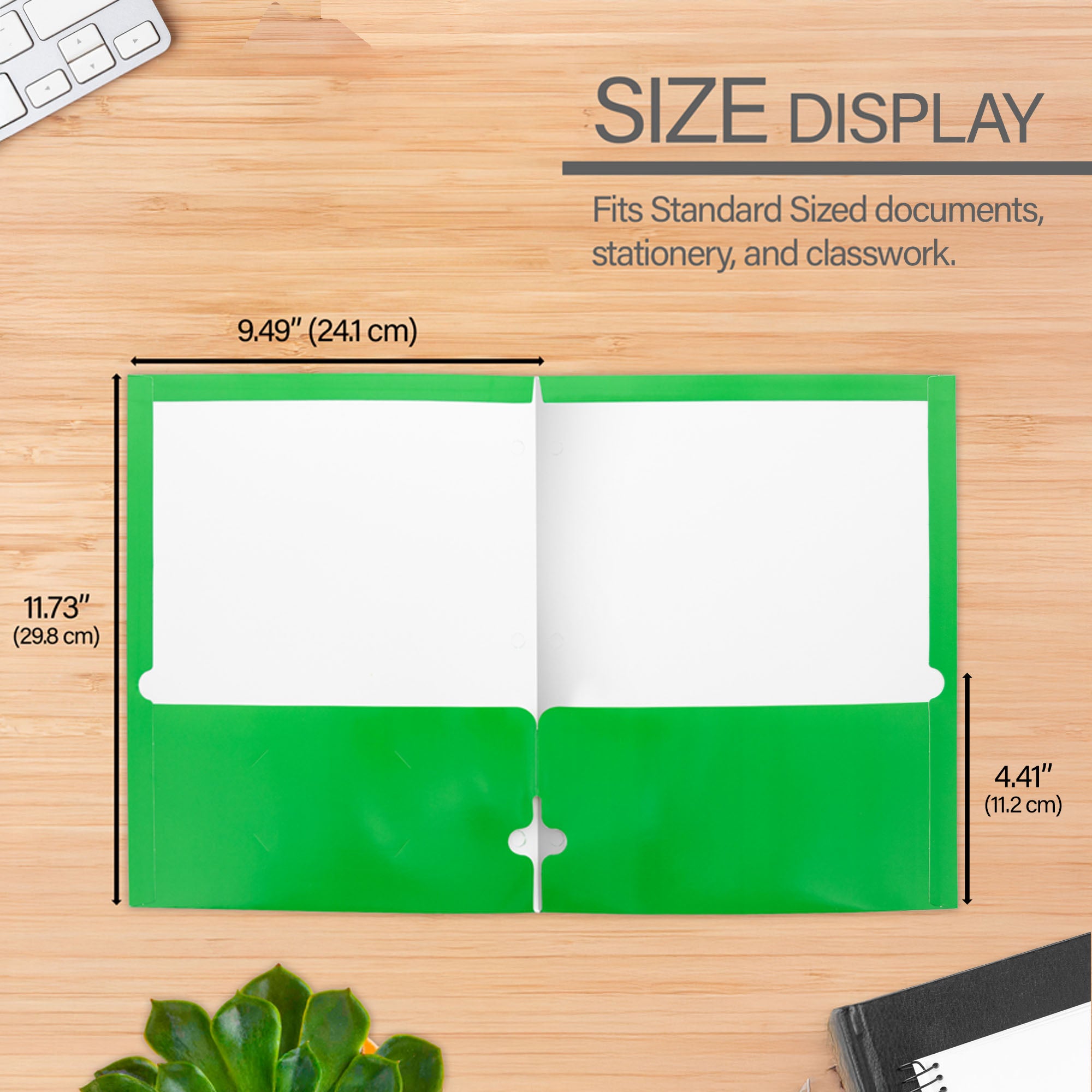 Glossy Laminated Classic Color 2-Pockets Portfolios