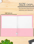 Glossy Laminated Pastel Color 2-Pockets Portfolios