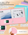 Glossy Laminated Pastel Color 2-Pockets Portfolios