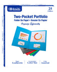 Premium Asst. Color 2-Pocket Portfolio (25/Box)