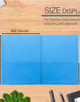 Premium Blue Color 2-Pocket Portfolio (25/Box)