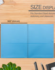 Premium Light Blue Color 2-Pocket Portfolio (25/Box)